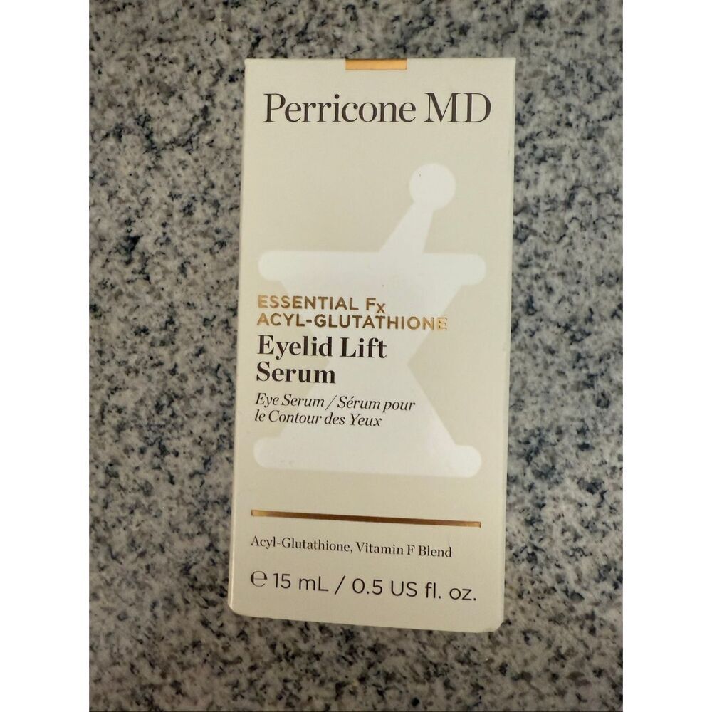 Perricone MD Essential Fx Acyl-Glutathione Eyelid Lift Eye Serum 0.5 oz New in B